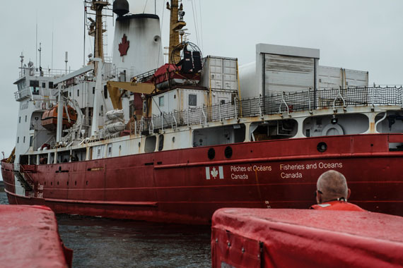 The 2017 survey is lead by a crew of 40, made up of medical specialists, interviewers, lab technicians and researchers on board the CCGS Amundsen, stationed here at Inukjuak in late August.