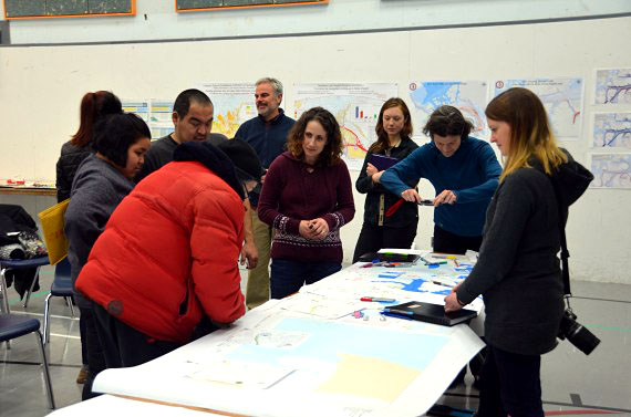 Resolute Bay residents attend a community consultation on oil-spill response and prevention at the community gymnasium March 14. (PHOTO COURTESY OF WWF)

