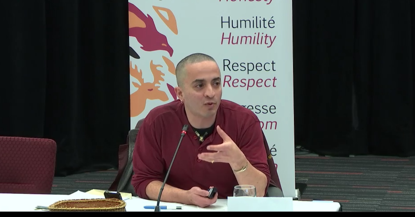 Montreal emergency pediatrician Samir Shaheen-Hussain speaks on Wednesday, March 21, at the Viens commission, where he slammed the Quebec government policy that keeps parents off the Challenger jet that brings sick and injured children south to Montreal for medical care. (SCREEN SHOT)