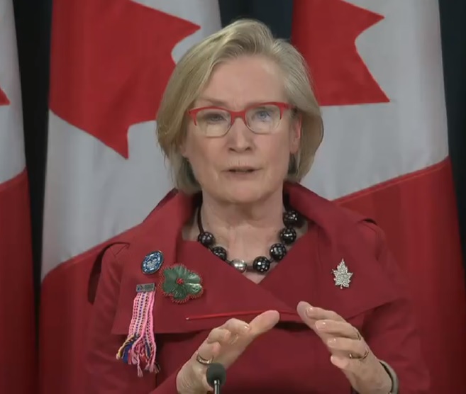 Carolyn Bennett, Canada's minister of Crown-Indigenous relations, said June 5 that Ottawa will give commissioners until April 30, 2019 to submit their final report and an additional two months to wrap up the inquiry’s operations. (IMAGE COURTESY OF CPAC) 