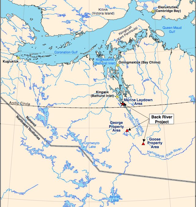 The star on this map shows the location of the new port facility. (FILE IMAGE)