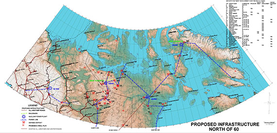 Will mines, power lines and roads someday criss-cross Nunavut? That's what the NWT and Nunavut Chamber of Mines would like to see happen in Nunavut and the Northwest Territories. (COURTESY OF THE NWT AND NUNAVUT CHAMBER OF MINES)