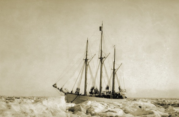 Here’s how the Maud looked in the early 1900s when Norwegian explorer Roald Amundsen wanted to the drift with the Maud through the Northeast Passage. (COURTESY/ FRAM MUSEUM)