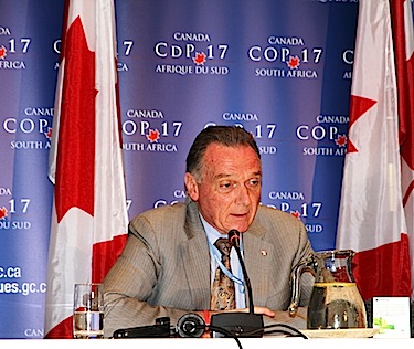 Canada's Environment Minister Peter Kent says all delegates at the conference are united with the goal of preventing dangerous human interference with the atmosphere and climate. “They’re here to make a difference. They’re here to get results and, ladies and gentlemen, Canada is no different,