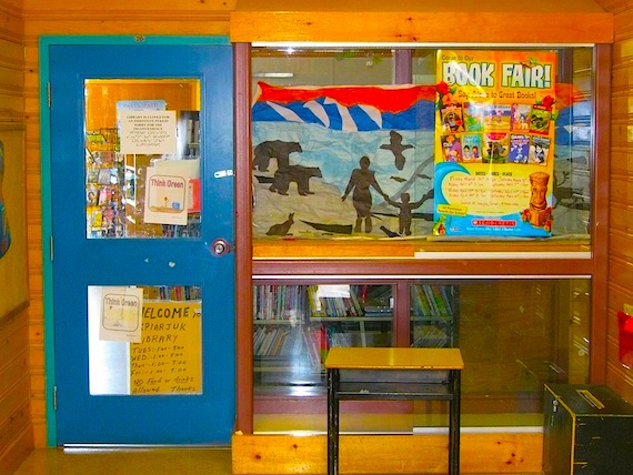 The Ikpiarjuk Library in Arctic Bay is looking for a new home, following the District Education Authorities' decision not to renew their contract with the Nunavut Public Library Services. Read more about reaction to that decision on Nunatsiaqonline.ca. (PHOTO BY CLARE KINES)