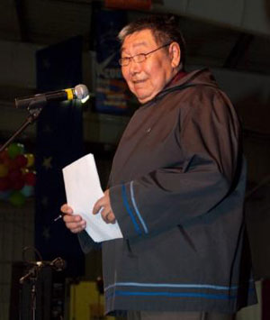 Jonah Kelly, 65, who died May 26 at an Ottawa hospital, emceed the 10th anniversary celebrations of the creation of Nunavut in 2009. (PHOTO COURTESY OF THE GOVERNMENT OF NUNAVUT)