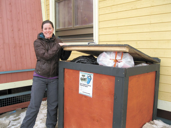 Carine Chalut, director of Garderie les Petits Nanooks daycare in Iqaluit, heads up a recycling collection program through the Arctic co-ops system. (PHOTO PETER VARGA)