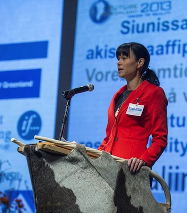 Greenlandic politician Maliina Abelsen will head the 2016 Arctic Winter Games in Nuuk. (PHOTO COURTESY OF SERMITSIAQ AG)
