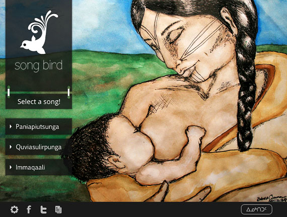 Songbird is an app created by Pinnguaq to help others learn Inuktitut through song. (PHOTO COURTESY OF RYAN OLIVER)


