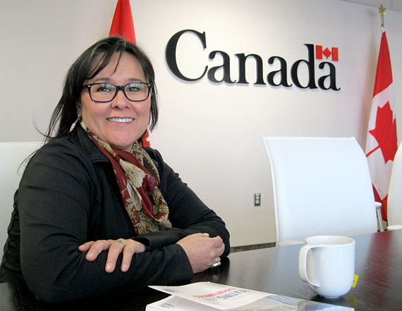 Nunavut MP Leona Aglukkaq met with municipal officials, business and other community representatives to discuss the 2014 federal budget in Rankin Inlet, Arviat and Iqaluit, Feb. 16 to 22.  (PHOTO BY PETER VARGA)