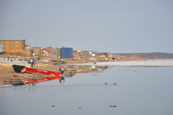 About 150 of Meadowbank’s employees are based in nearby Baker Lake, the largest source of Inuit employment at the mine. (PHOTO BY SARAH ROGERS) 