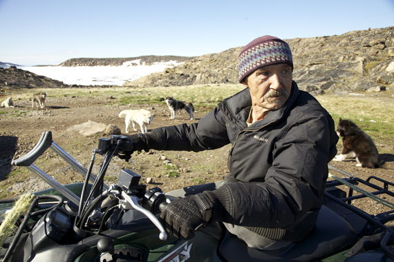 Harry Okpik - the man behind Okpik's Dream - at home in Quaqtaq. (PHOTO BY ALEX MARGINEAU)