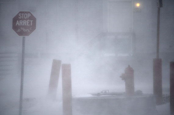 During the first week of 2014, a storm brought winds exceeding 140 km/h that knocked out electrical power for up to 17 hours and damaged buildings throughout Iqaluit. (FILE PHOTO)