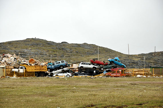 On Aug. 1, the City of Iqaluit will lift a moratorium on the storage of end-of-life vehicles at the Iqaluit dump, imposed last year during the dumpcano crisis. (PHOTO BY THOMAS ROHNER) 