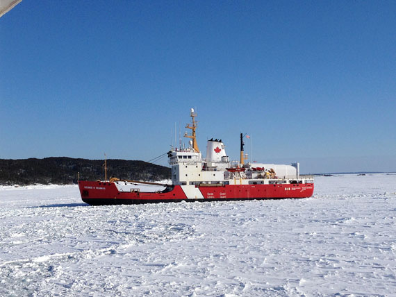 Iqaluit boaters, disabled craft ride home on Coast Guard ship