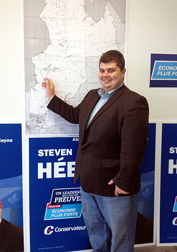 Val d’Or native Steven Hébert is running in his second federal election; his first in the riding of Abitibi-James Bay-Nunavik-Eeyou. (PHOTO COURTESY OF STEVEN HEBERT)