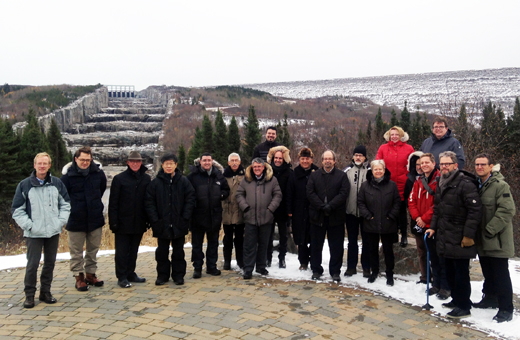 This Quebec government-led delegation includes Makivik Corp. and representatives from eight different countries, who are touring northern Quebec this week, including stops at La Grande hydro-electric complex, Chisasibi and Glencore's Raglan mine. (PHOTO COURTESY OF MRI QUEBEC) 
