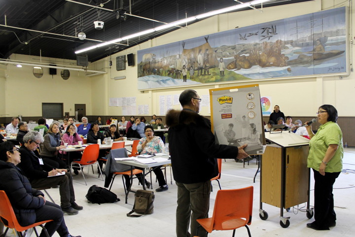 An earlier public discussion of poverty in Nunavut May 12 to 14, 2014 in Rankin Inlet.  On Nov. 24 in Iqaluit, the Government of Nunavut will host a pubic session on social assistance at the Anglican Parish Hall, starting at 7 p.m. (PHOTO COURTESY OF SARA STRATHAM) 
