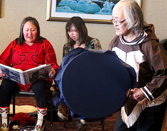 The Qaggiavuut Society's Qaggiq project, to develop performing arts opportunities across the Arctic, is one of three projects shortlisted for the 2015 Arctic Inspiration Prize. (FILE PHOTO)