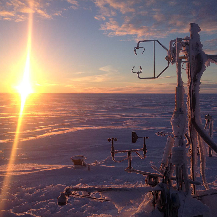 Ground-based equipment determined that in the Arctic, methane is released in much greater quantities in the winter than previously thought. (HANDOUT PHOTO COURTESY OF S. LOSACCO)