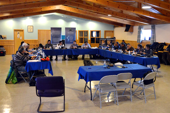 The board of the Qikiqtani Inuit Association at their meeting in Iqaluit last week. QIA President PJ Akeeagok said the organization plans 
