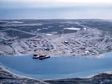 Police say that a “significant amount” of aviation fuel spilled outside Gjoa Haven's tank farm Feb. 25. (FILE PHOTO)
