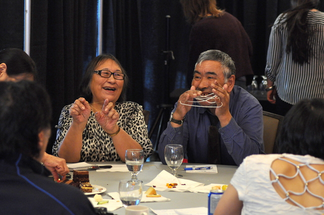 Igloolik elder Susan Avingaq is pictured here at a Qaggiq Performing Arts Summit in Iqaluit in 2016. She recently received one of three 2017 elder awards from the Inuit Heritage Trust for her contributions to Nunavut arts. (FILE PHOTO)
