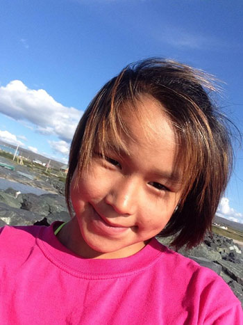 Alacie Inukpuk would have turned 12 years old last week. The girl's body was found outside her hometown of Umiujaq Oct. 28 but the cause of her death remains unclear. (PHOTO COURTESY OF J. SAPPA) 