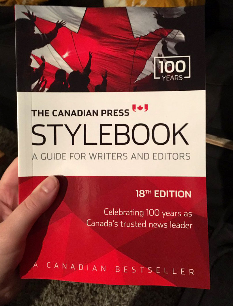 For journalists and communications professionals across Canada, The Canadian Press Stylebook is the go-to source for guidance on writing, spelling and punctuation. The editor of the style guide, James McCarten, said CP will correct the errors that Nunatsiaq News spotted in the guide's 18th edition and do a second printing. 
