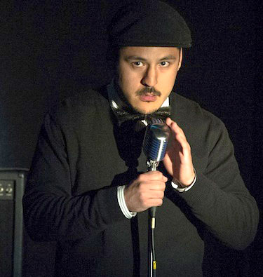 The late Nanauq Kusugak in 2013, entertaining an audience in Iqaluit at a Mahaha comedy night. The well-liked young man from Iqaluit died by suicide last week, prompting more calls for better mental health services in the territory. (FILE PHOTO)