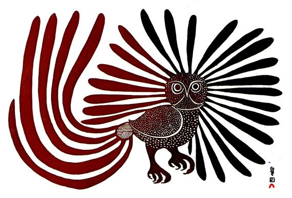 Kenojuak Ashevak's The Enchanted Owl. The Inuit Art Foundation is offering a new memorial arts award in Ashevak's name, to be handed out for the first time this year. (FILE IMAGE)