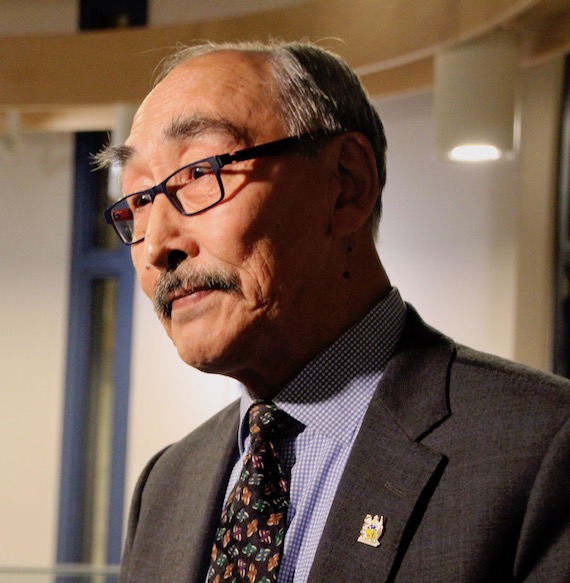 Aggu MLA and former premier Paul Quassa says he’ll be looking for consistency from the government going forward after Monday's motion to censure cabinet. Quassa seconded the motion to censure the Nunavut cabinet. (PHOTO BY BETH BROWN)
