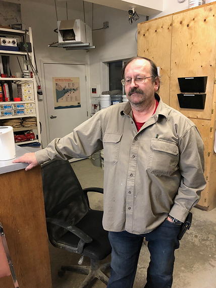 Peter Laube of Kalvik Enterprises Ltd. in Cambridge Bay says the cancellation of the last barge into the community of about 1,700 will cost him and many others a lot of money. (PHOTO BY JANE GEORGE)